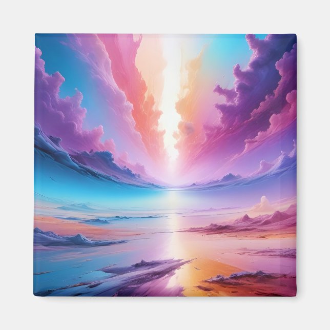 Aimant Paysage Abstrait Sky Space Fond d'écran Arrière -  (Devant)