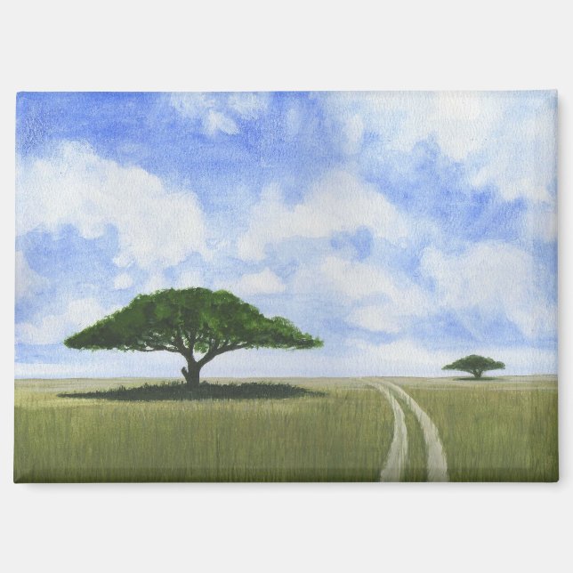 Aimant Paysage africain (Recto)