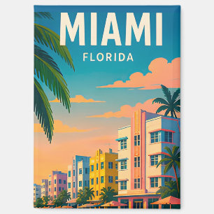 Aimant Paysage aquatique tropical de Miami Floride