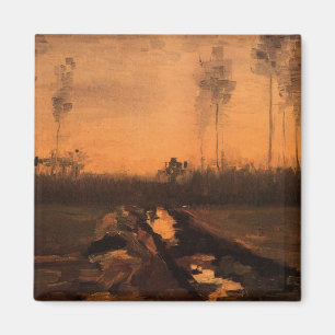 Aimant Paysage au crépuscule par Vincent van Gogh