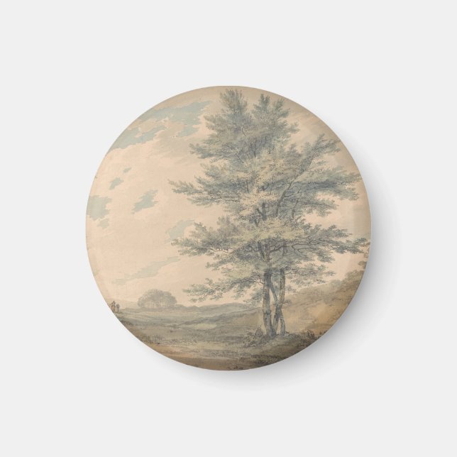 Aimant Paysage avec arbres et figures - Joseph Mallord (Devant)