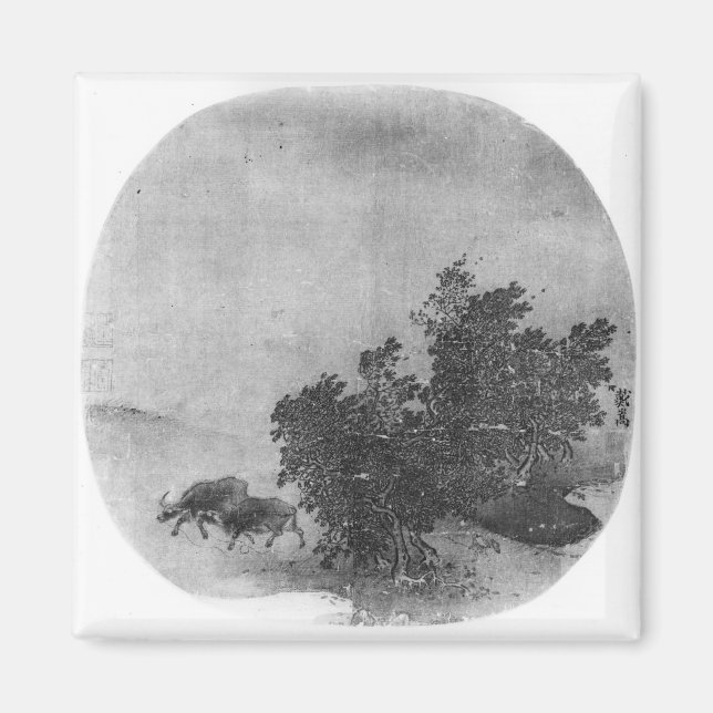 Aimant Paysage avec buffle d'eau, dynastie Song (Devant)