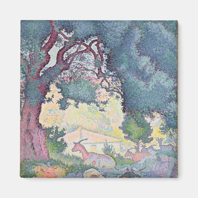 Aimant Paysage avec chèvres, 1895 (Devant)