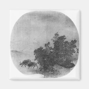 Aimant Paysage avec le buffle d'eau, dynastie de chanson