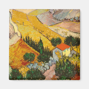 Aimant Paysage avec Maison et PloughmaVincent van Gogh