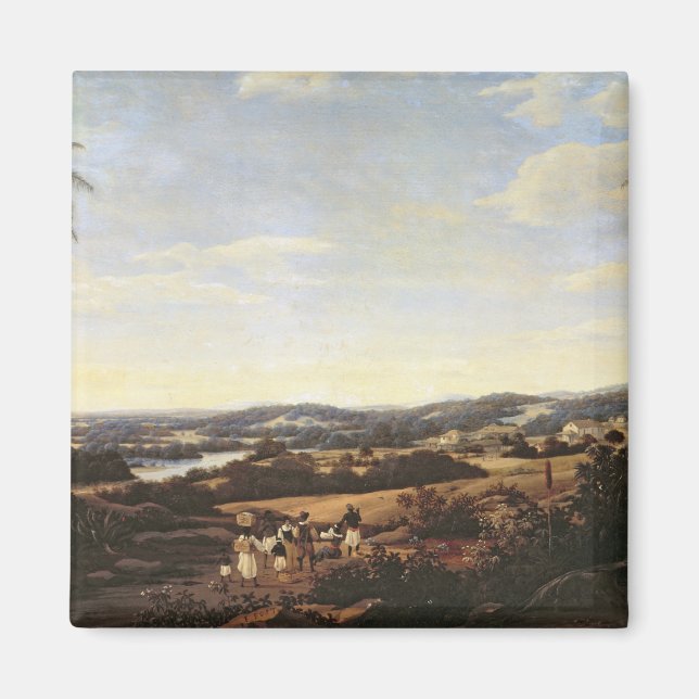 Aimant Paysage brésilien avec une plantation (Devant)