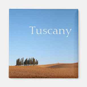 Aimant Paysage carré de la Toscane avec l'aimant des