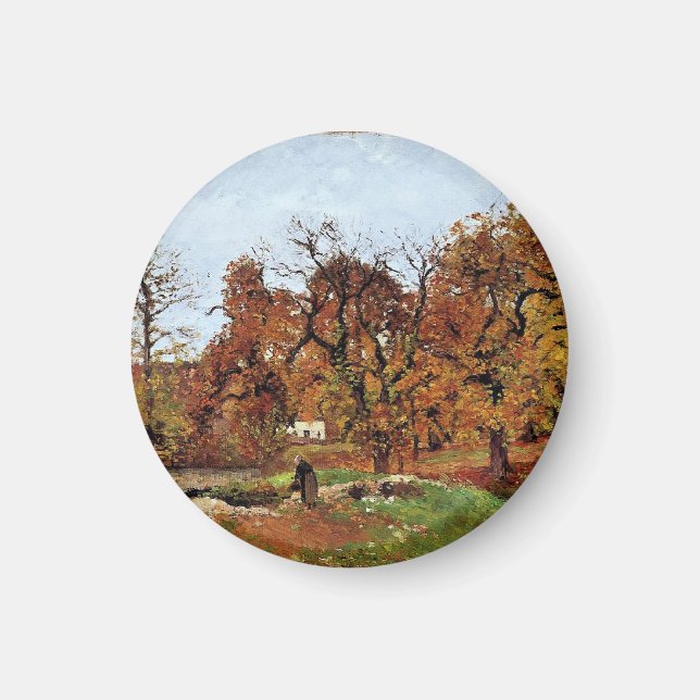 Aimant Paysage D'Automne, Près De Pontoise, (Devant)