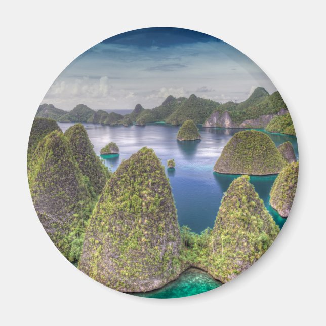 Aimant Paysage de l'île de Wayag, Indonésie (Devant)