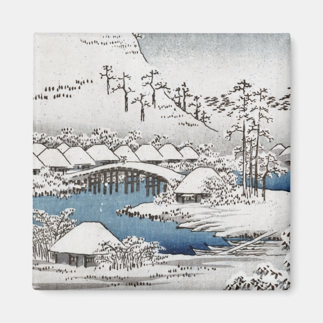 Aimant paysage de neige (Devant)