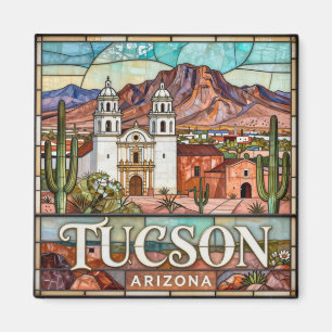 Aimant Paysage désertique moderne de Tucson 🌵