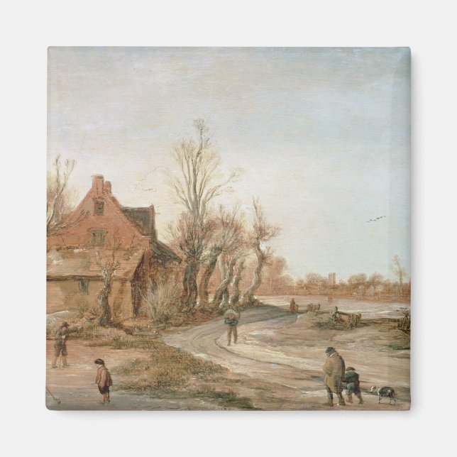 Aimant Paysage d'hiver, 1623 (Devant)