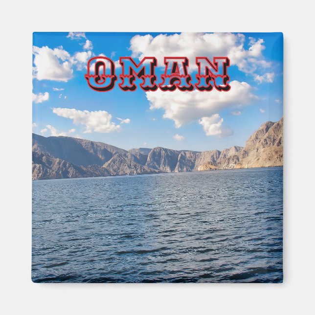Aimant Paysage d'Oman (Devant)
