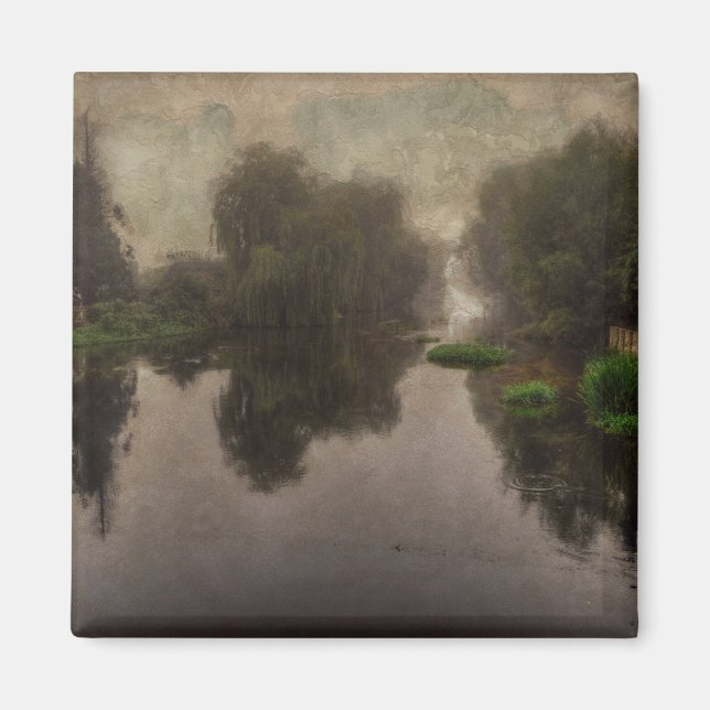 Aimant Paysage du Vieux Monde Peinture d'Art (Devant)