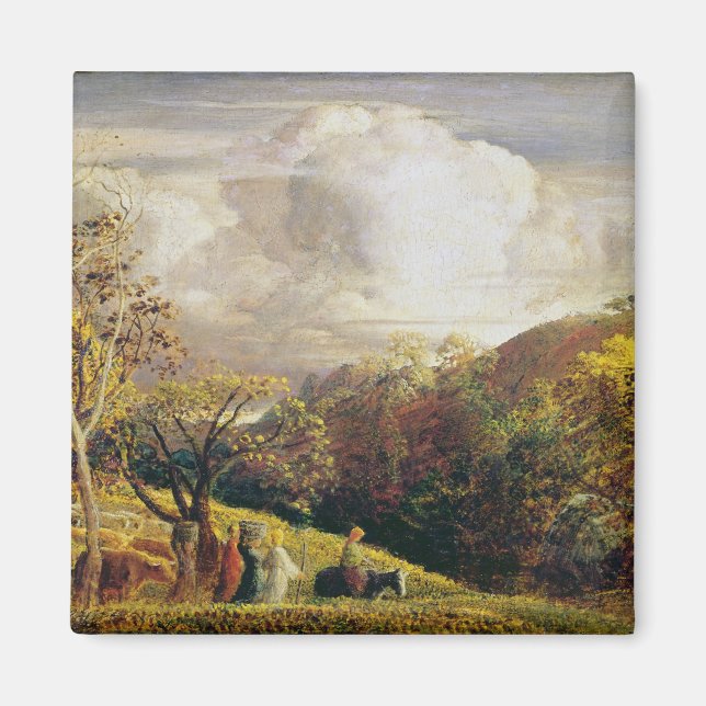 Aimant Paysage, figures et bétail (Devant)