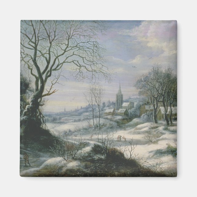 Aimant Paysage hivernal (Devant)