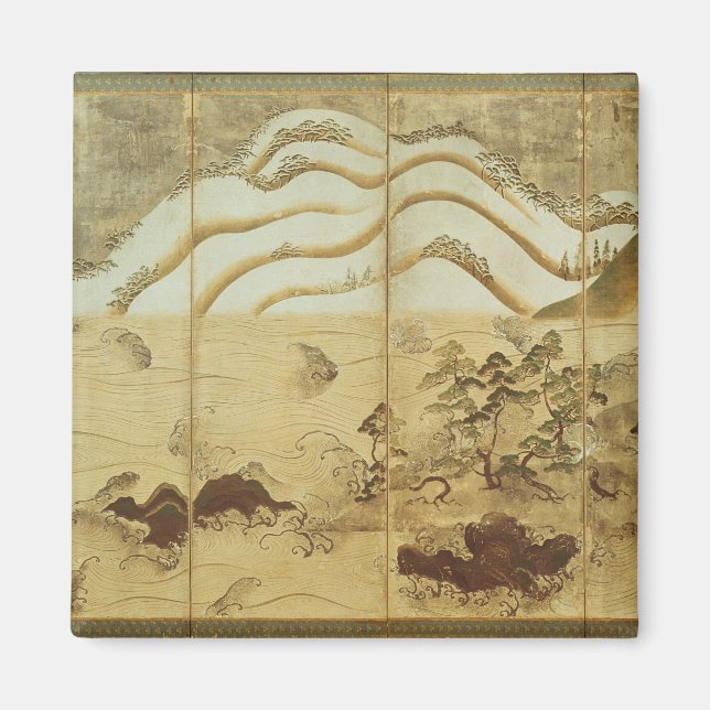 Aimant Paysage hivernal (Devant)