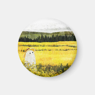 Aimant Paysage jaune