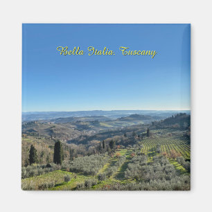 Aimant Paysage naturel en Toscane, voyage Italie