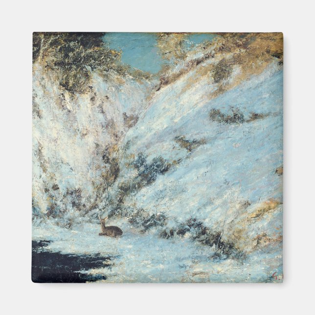 Aimant Paysage neigeux, 1866 (Devant)