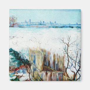 Aimant Paysage neigeux avec Arles par Vincent van Gogh