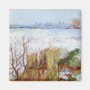 Aimant Paysage neigeux, célèbre peinture de Van Gogh