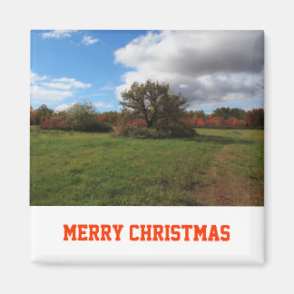 Aimant Paysage paisible de photographie de Noël