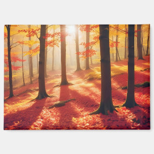 Aimant Paysage panoramique Forêt d'automne Nature Tranqui