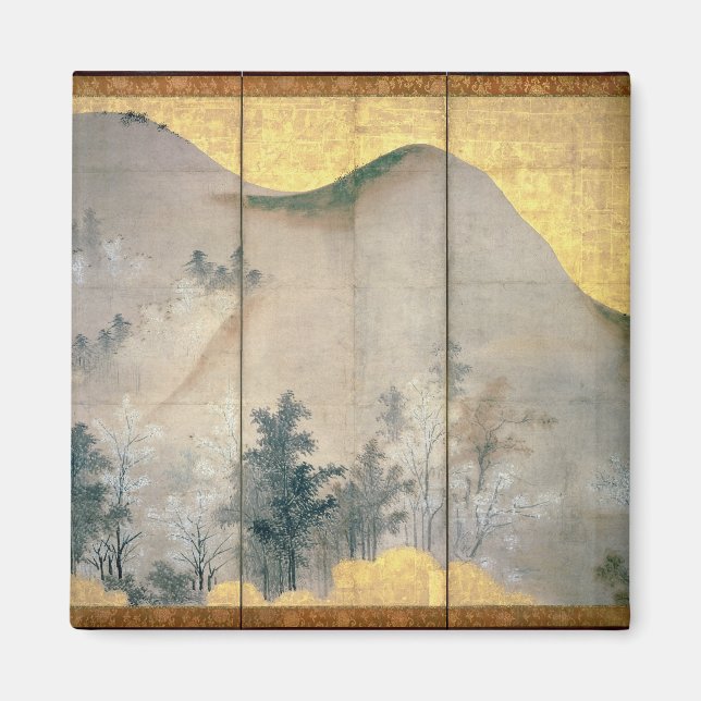 Aimant Paysage printanier (Devant)