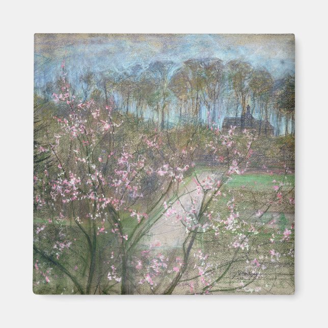 Aimant Paysage printanier (Devant)