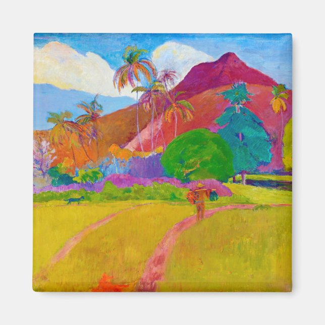 Aimant Paysage tahitien, Gauguin (Devant)