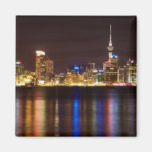 Aimant Paysage urbain d'Auckland la nuit
