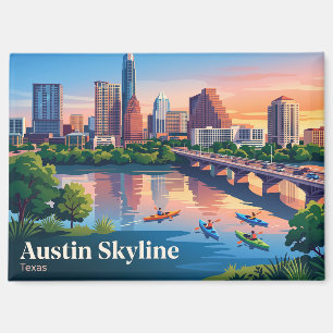 Aimant Paysage urbain d'Austin États-Unis