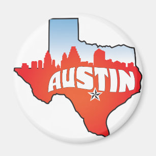 Aimant Paysage urbain d'Austin le Texas