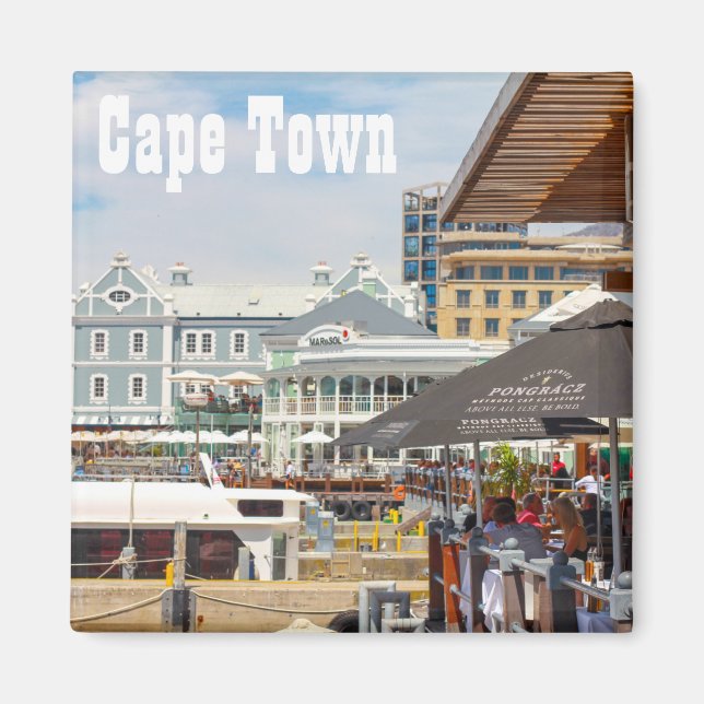 Aimant Paysage urbain de Cape Town Table Mountain Waterfr (Devant)