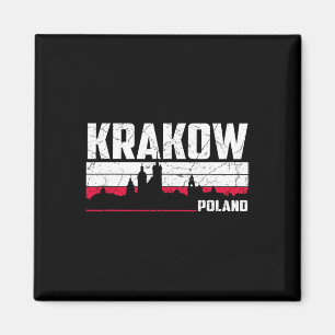 Aimant Paysage urbain de Cracovie Pologne