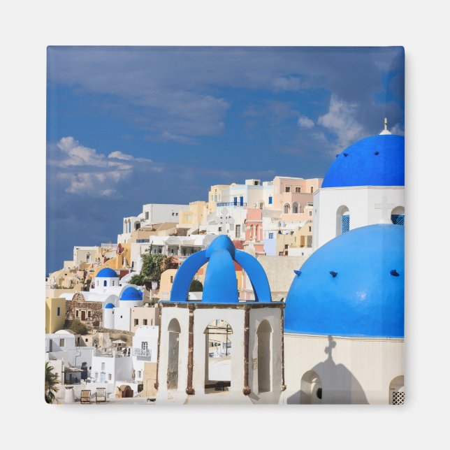 Aimant Paysage urbain de Santorin, Grèce (Devant)