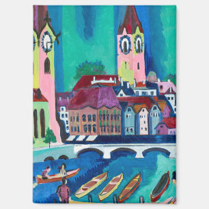 Aimant Paysage urbain expressionniste Kirchner Zurich
