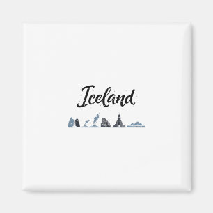 Aimant Paysages d'Islande Mode de voyage Vacances Vêtemen
