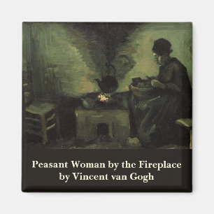 Aimant Paysanne au coin du feu par Vincent van Gogh
