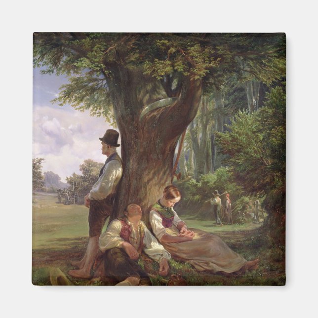 Aimant Paysans ayant une sieste, 1841 (Devant)