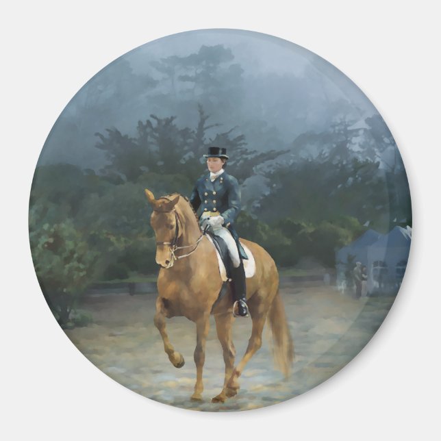 Aimant PB Piaffe Dressage Cheval Art (Devant)