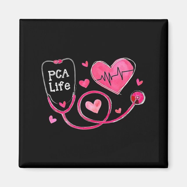 Aimant Pca Life Valentine Heart Stethoscope  (Devant)
