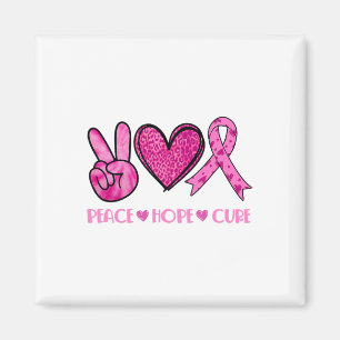 Aimant Peace Hope Cure Breast Cancer Sensibilisation Fami