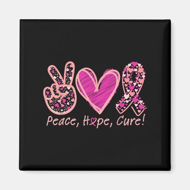 Aimant Peace Hope Cure Cancer du sein Sensibilisation des (Devant)