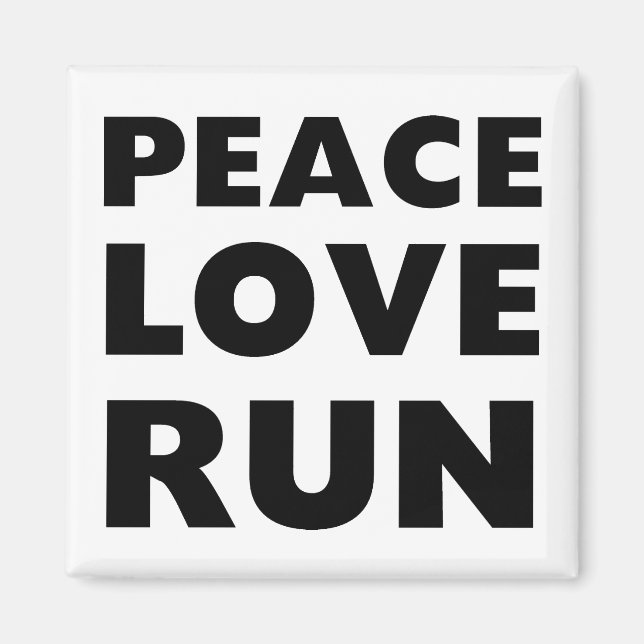 Aimant Peace Love (Devant)