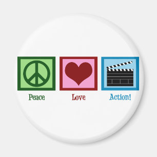 Aimant Peace Love Action !