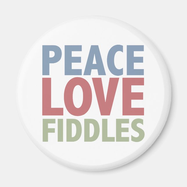 Aimant Peace Love Fiddles (Devant)