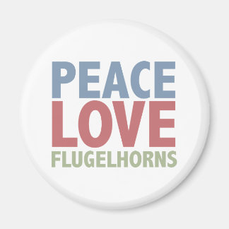 Aimant Peace Love Flugelhorn