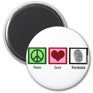 Aimant Peace Love Forensics